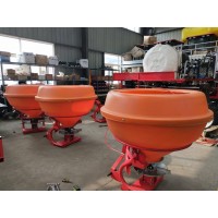 新型施肥机械 单圆盘塑料桶撒肥机长拉线控制扬肥机