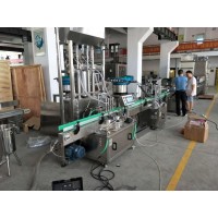 丽江液体肥灌装装箱码垛生产线设备